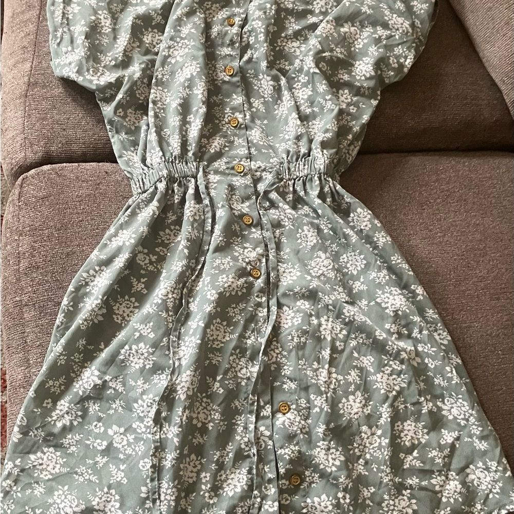 Speed Control Green Floral Blouse
